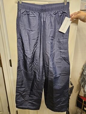 Athleta lunar utility pants dark rinse blue womens size mmedium NEW